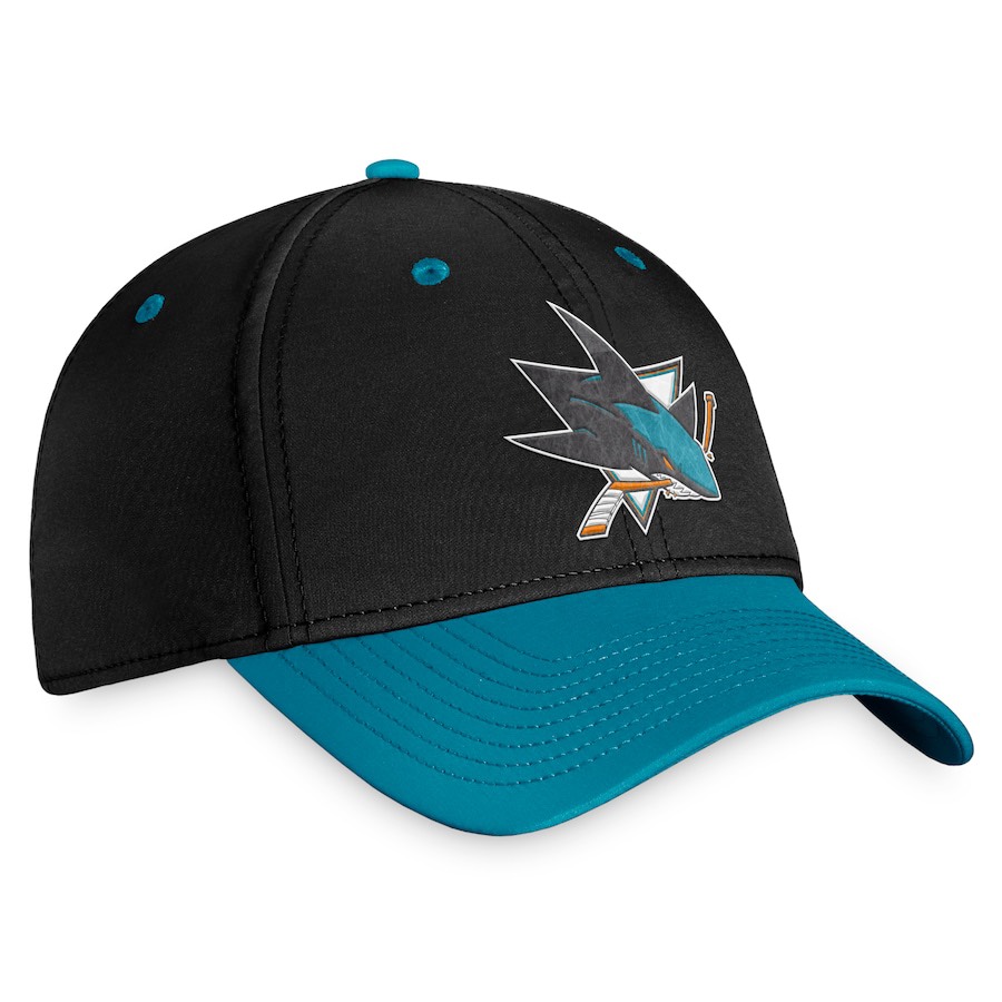 Men’s Fanatics Branded Black San Jose Sharks Core Primary Logo Flex Hat