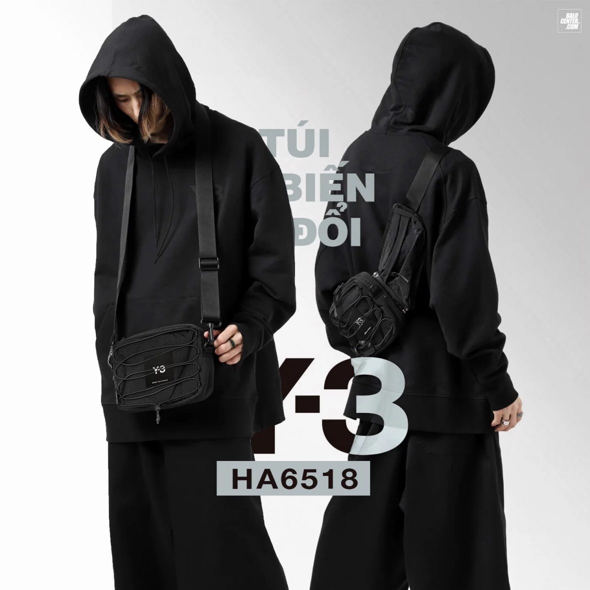 Túi đeo chéo Y-3 Classic Sling Bag Black Y3 Adidas