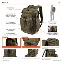 5.11 Tactical Rush 12 2.0 Backpack 24L 56561 ktmart 6