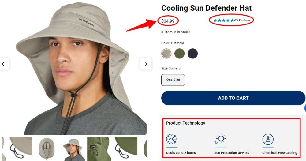 Mission Cooling Sun Defender Hat ktmart 13
