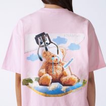 Acmé De La Vie ADLV Teddy Bear Doll Collage Short Sleevet T-Shirt Pink ktmart 3
