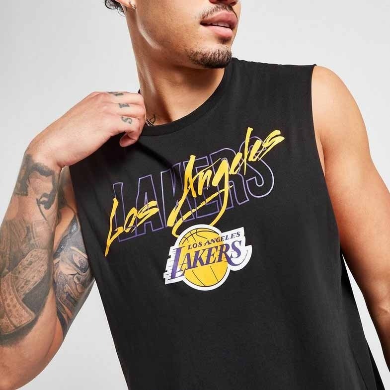 New Era Sleeveless Los Angeles Lakers Tank Top “Black” 60332188 size 100