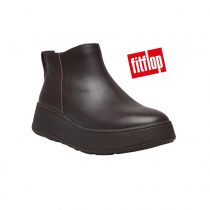 Fitflop F-Mode Leather Flatform Zip Ankle Boots GM2-167 Chocolate Brown ktmart 00