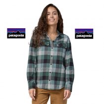 Patagonia Women's Long-Sleeved Organic Cotton Midweight Fjord Flannel Shirt 42405 Nouveau Green ktmart 00