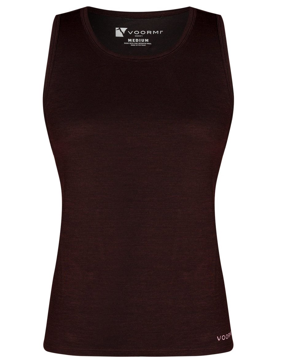 VOORMI WOMEN’S TECH TANK MERLOT