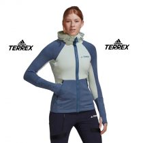 Adidas Terrex Tech Flooce Hooded Hiking Fleece Jacket HH9269 ktmart 1