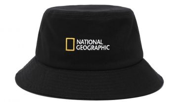 National Geographic N235AHA670 Small Logo Bucket Hat BLACK