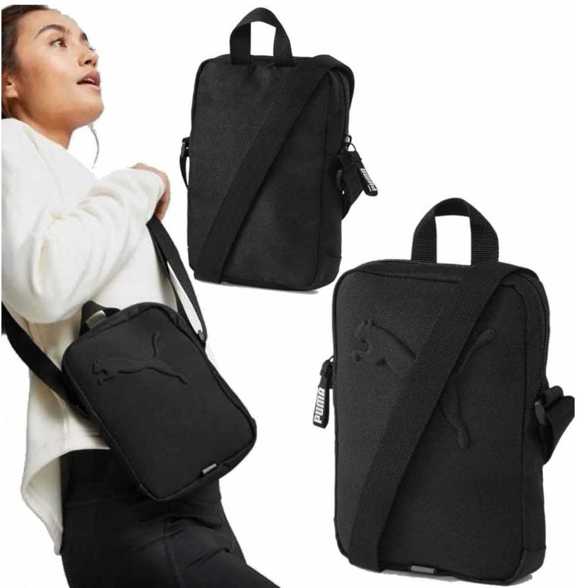 Puma Buzz Portable Unisex Waist Bag 079137-01 Blackc
