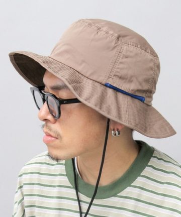 Water-repellent, UV-resistant, lightweight polyester adventure hat Beige 1c