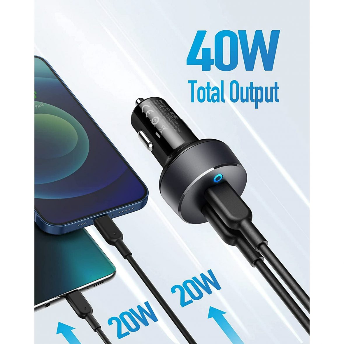 Anker PowerDrive III Duo USB-C Car Charger ktmart 9