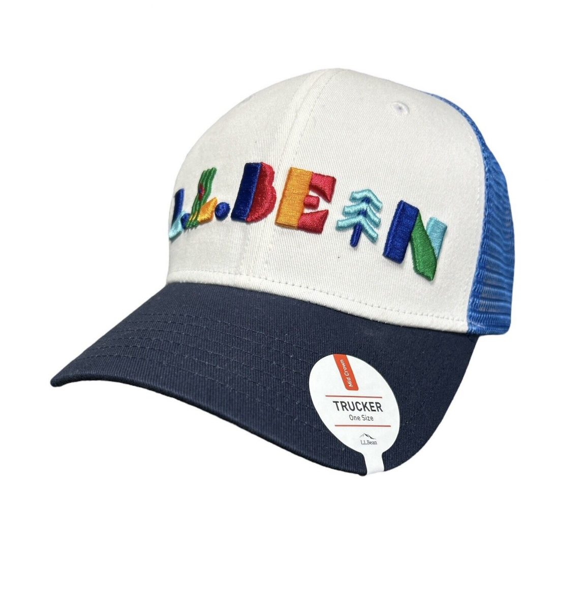 Mũ LL Bean Baseball Cap Trucker Logo Summer Mesh