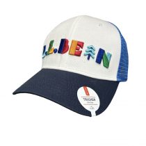 LL Bean Mesh Trucker Hat Cap Embroidered Snap Back National Park Foundation Blue ktmart 0