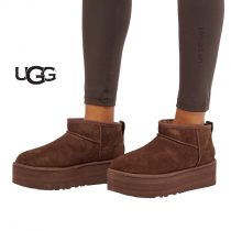 UGG Women's Classic Ultra Mini Platform Burnt Cedar 1135092 ktmart 00