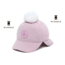 W.ANGLE Women Elegant Fur Ball Knitted Hat ktmart 0