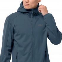 MEN'S SOFTSHELL JACK WOLFSKIN 1306921 GO HIKE WITH HOOD M