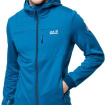 Jack Wolfskin 170001 Hydro Grid Men's Fleece Jacket Blue Pacific size M