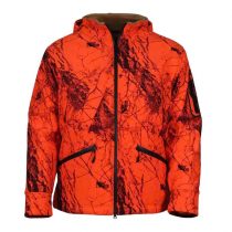 Gamehide Men's Velour Fleece Lined Blaze Orange Whitetail Hunting Jacket M, L