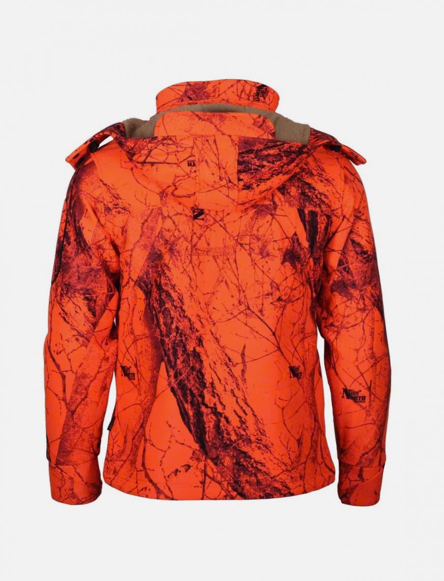 Gamehide Men’s Velour Fleece Lined Blaze Orange Whitetail Hunting Jacket2