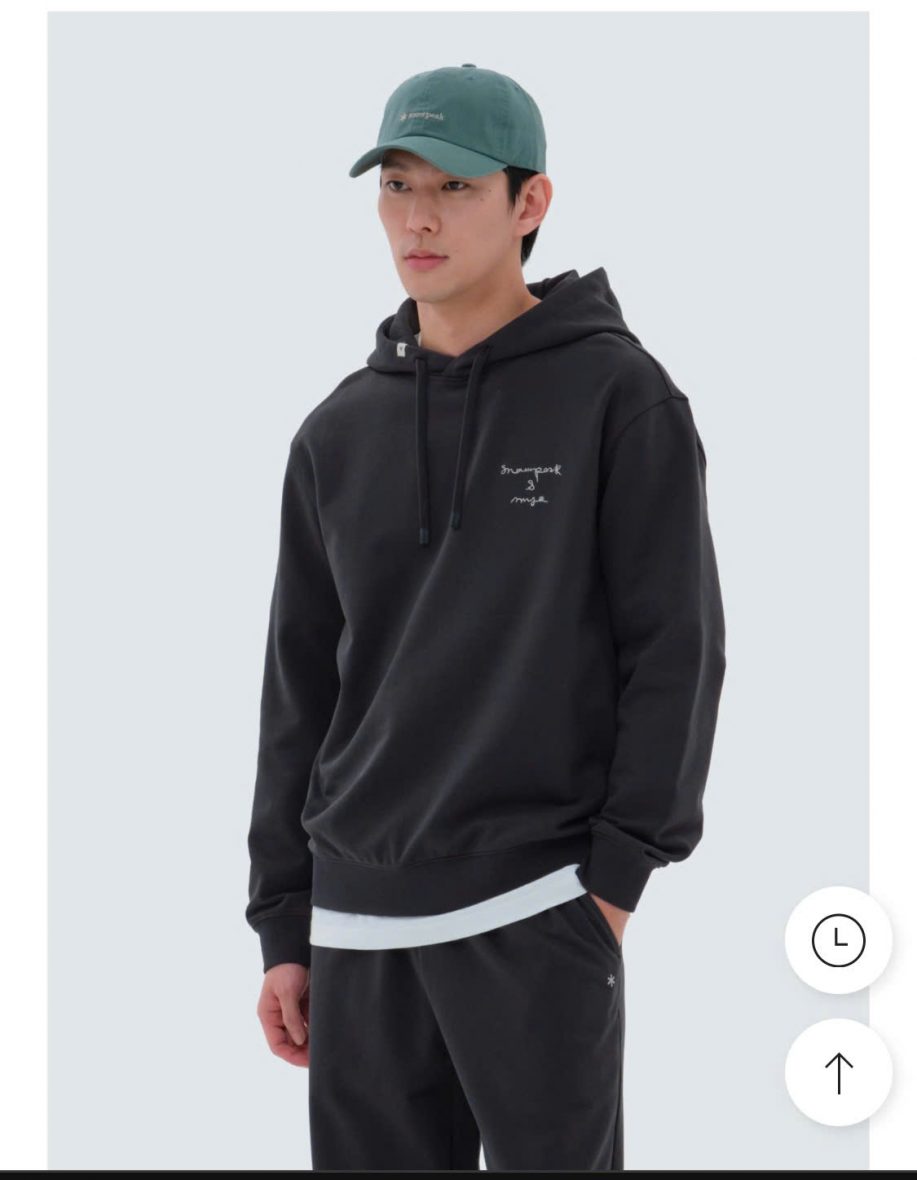 [Snow Peak X My Q] Hooded T-shirt Dark Charcoal8