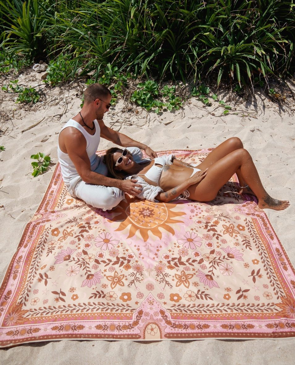 SomerSide XL Boho Sun – Sand Free Beach Towel ktmart 5