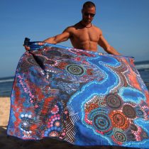 SomerSide XL Bunjil Over Wurundjeri- Sand Free Beach Towel ktmart 1