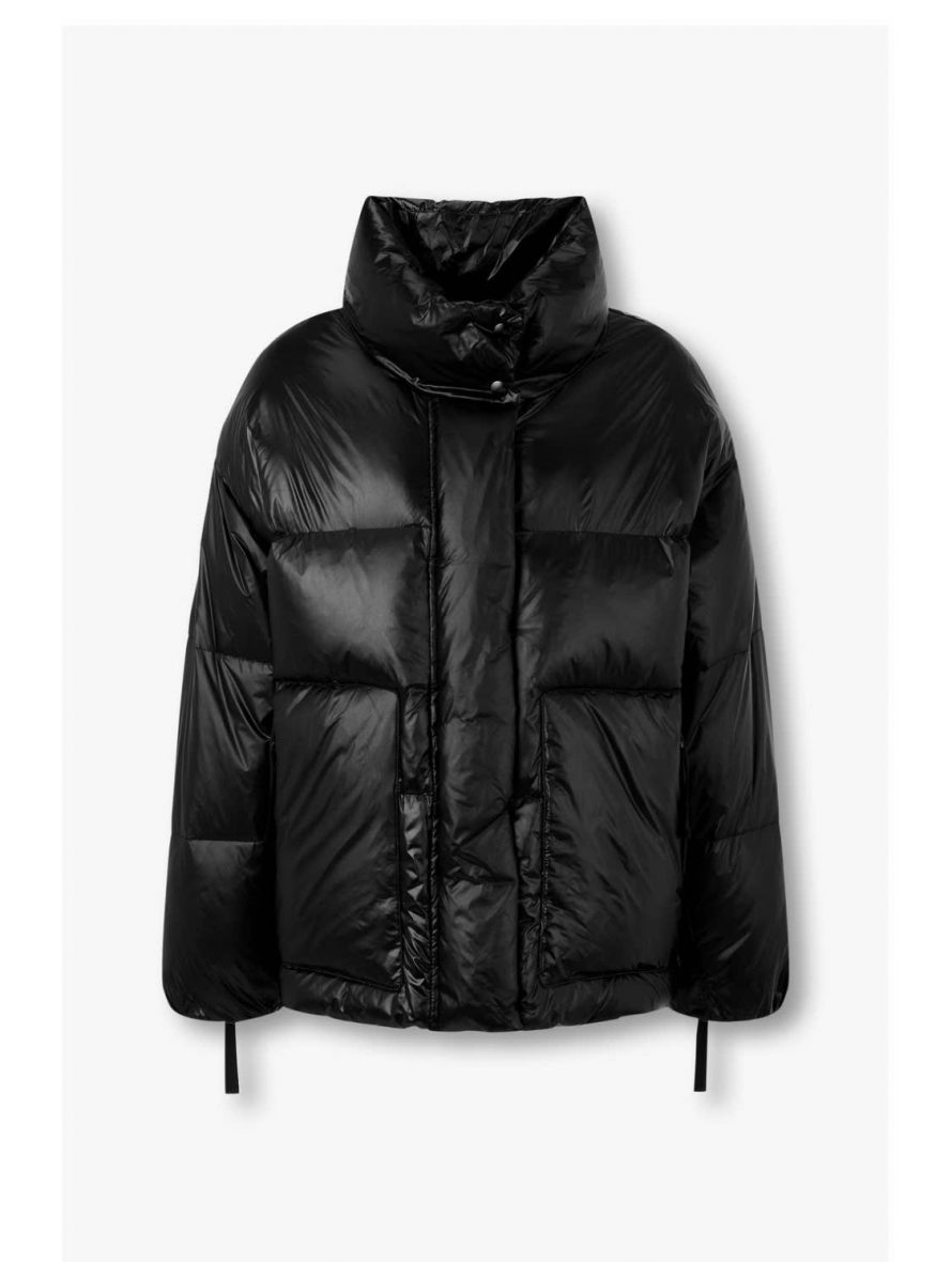 Studio Tomboy High Neck Glossy Short Down Jacket4