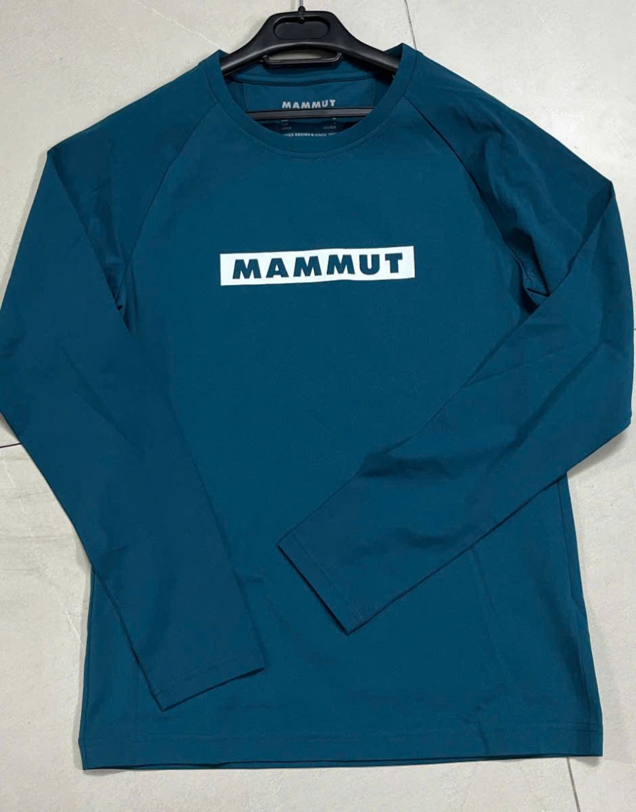 Mammut-Womens-QD-Logo-Longsleeve-T-Shirt-AF-1016-01040 xanh