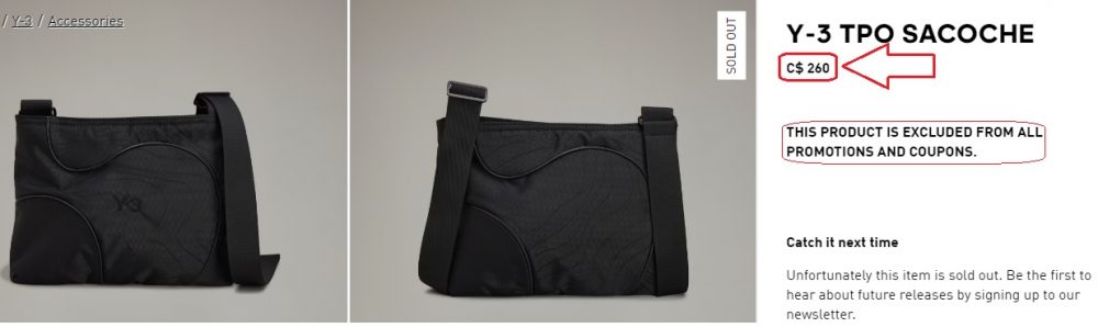 Y-3 Yohji Yamamoto TPO Sacoche IR5776 ktmart 14