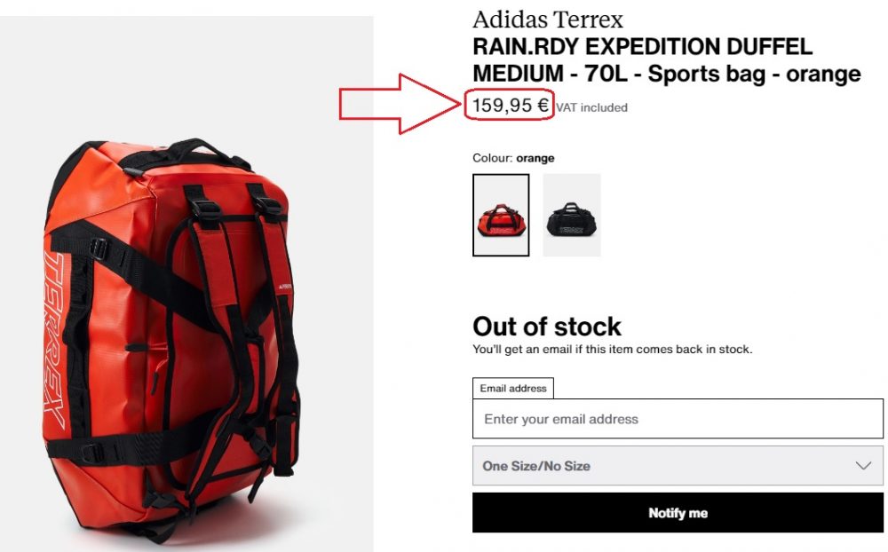 Adidas TERREX RAIN.RDY Expedition Duffel Bag S 50L IN4660 ktmart 12