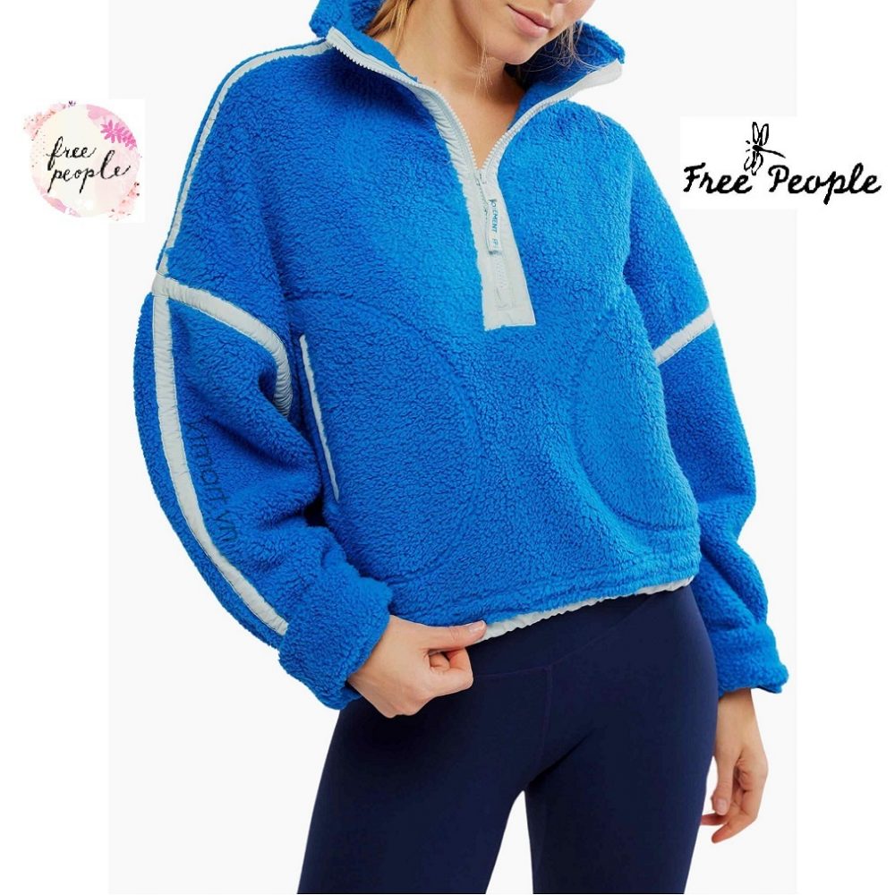 Free People Mountain High Half Zip Fleece 78709474 size M
