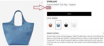 Everlane The Canvas Basket Tote ktmart 1555
