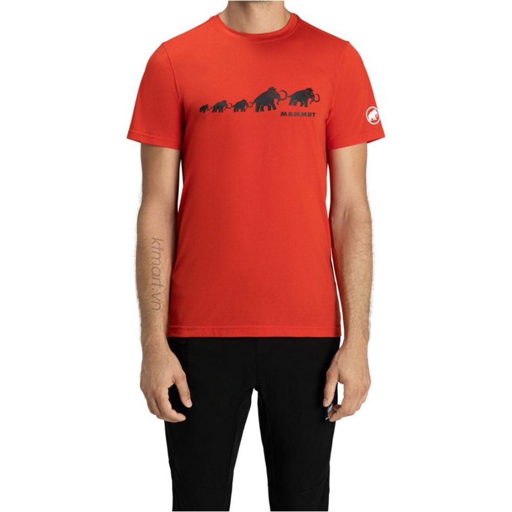 Mammut QD Logo Print T-Shirt AF Men 1017-02012 Red ktmart 2