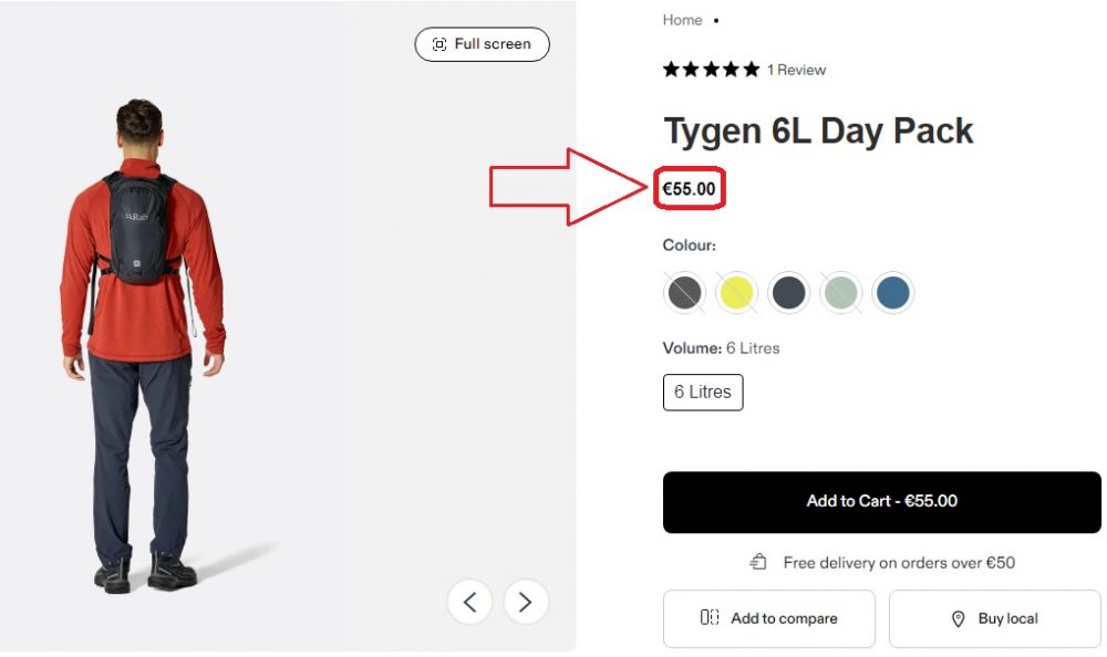 RAB Tygen 6L Day Pack ktmart 14