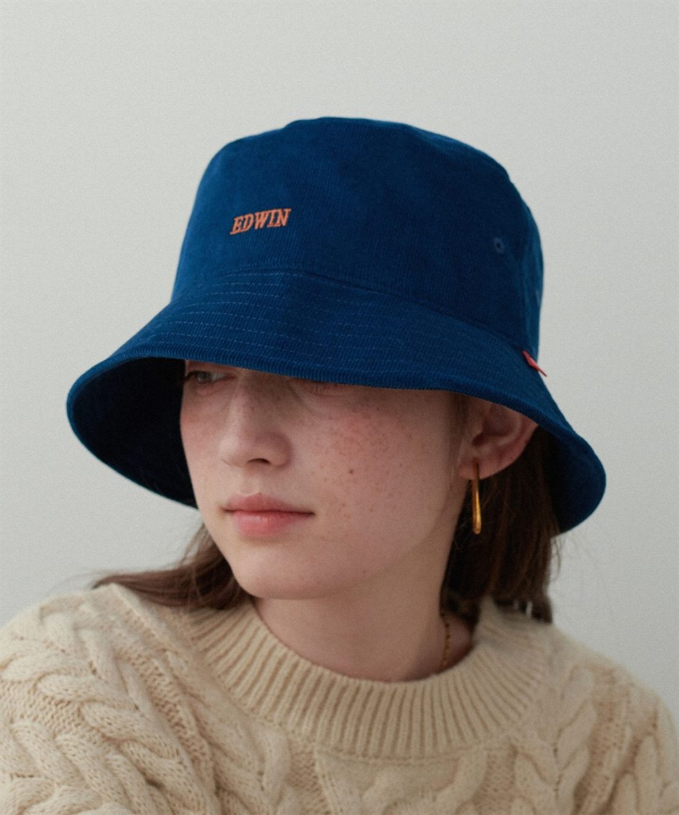 EDWIN Corduroy Embroidered Bucket Hat size 58cm11