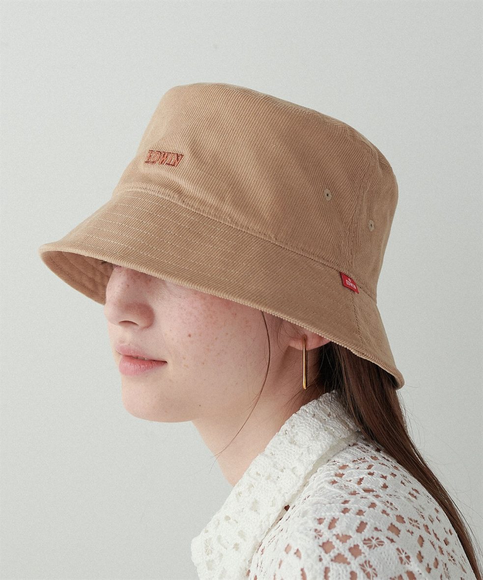 EDWIN Corduroy Embroidered Bucket Hat size 58cm12