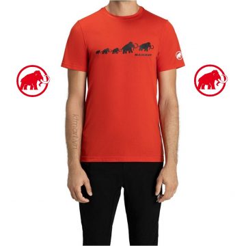 Mammut QD Logo Print T-Shirt AF Men 1017-02012 Red ktmart 0